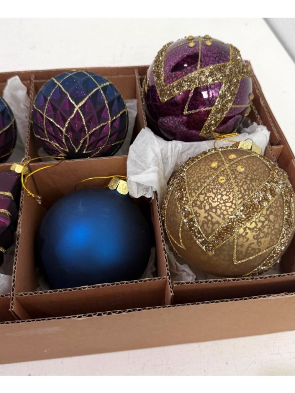 Balsam Hill Napa Jewel Ornament Set Of 9 Christmas Decorations 4000975 - Picture 6 of 8